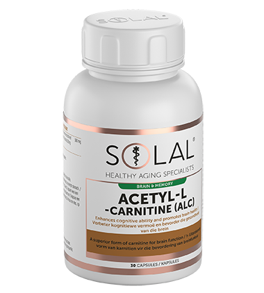 Acetyl-L-Carnitine (ALC) 30 Capsules Angled