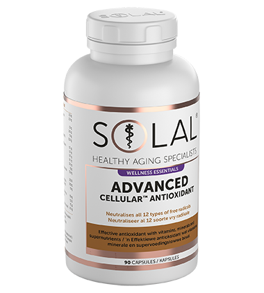 Advanced Cellular Antioxidant 90 Capsules Angled