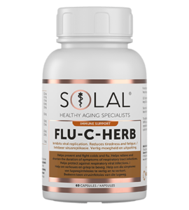 Flu-C-Herb 60 Capsules Front