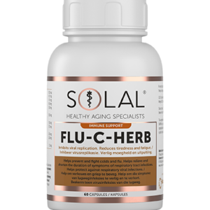 Flu-C-Herb 60 Capsules Front