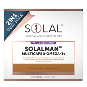 SolalMan Multicaps+Omega 3s Dual Pack Front