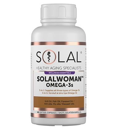 SolalWoman Omega 3s 60 Capsules Front